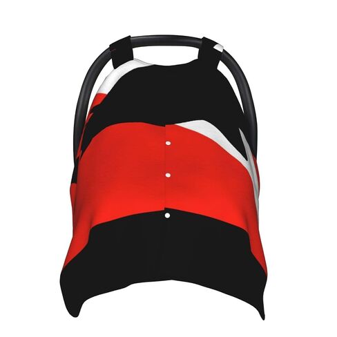 Scuba Diving Shark Baby Car Seat Cover & Breastfeeding Nursing Cover - Breathable Stretch Fabric Multi-Use Nursing Cover for Breastfeeding in Kuwait