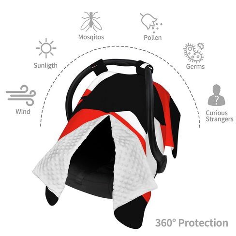 Scuba Diving Shark Baby Car Seat Cover & Breastfeeding Nursing Cover - Breathable Stretch Fabric Multi-Use Nursing Cover for Breastfeeding in Kuwait