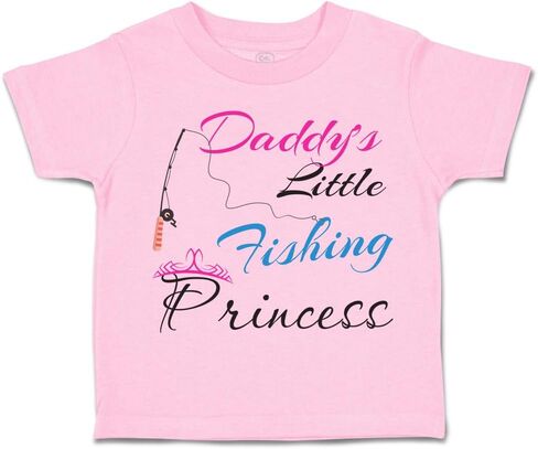 Cute Rascals Toddler T-Shirt Dad Daddy's Dad Father Little Fishing Princess Dad Father's Day in Kuwait