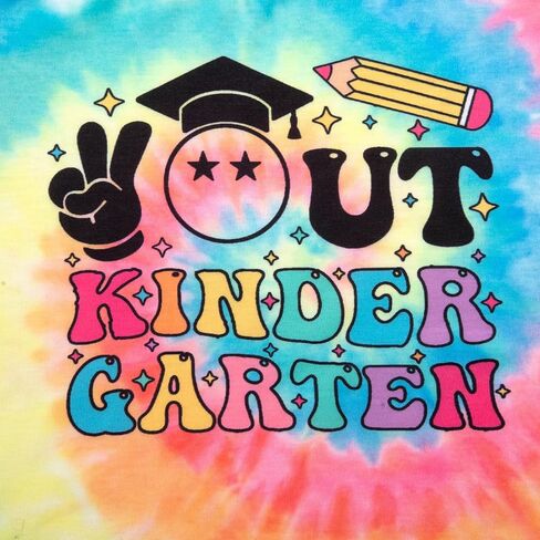 UNIQUEONE Kindergarten Graduation Shirt Kids - Out Kindergarten Tee Girls 2026 Last Day of School Short Sleeve Top in Kuwait