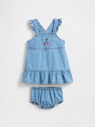 GAP Baby Girls' My First Denim Sleeveless Denim Dress in Kuwait