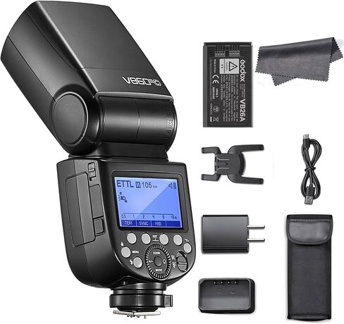 Godox V860III-N TTL 2.4G GN60 Camera Flash, 76W 1/8000s HSS, 2600 mAh Rechargeable Li-on Battery, 2W LED Modelling Light, Godox V860 Series Third Generation Speedlite for Nikon (Godox V860IIIN) in Saudi Arabia