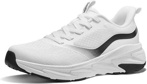 SMILIN Women's Walking Running Shoes with Arch Support, Athletic Comfortable Cushioned Lightweight Tennis Shoes, Lace Up Fashion Sneakers for Standing All Day Work Gym Workout Travel Cross Training in Kuwait
