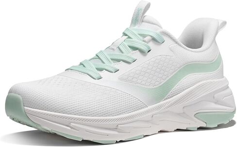 SMILIN Women's Walking Running Shoes with Arch Support, Athletic Comfortable Cushioned Lightweight Tennis Shoes, Lace Up Fashion Sneakers for Standing All Day Work Gym Workout Travel Cross Training in Kuwait