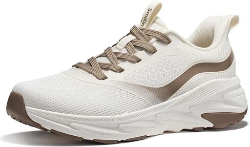 SMILIN Women's Walking Running Shoes with Arch Support, Athletic Comfortable Cushioned Lightweight Tennis Shoes, Lace Up Fashion Sneakers for Standing All Day Work Gym Workout Travel Cross Training in Kuwait