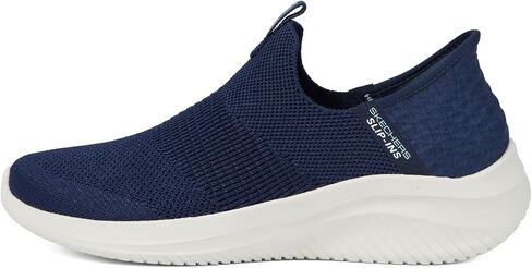 Skechers Women's Hands Free Slip Ins Ultra Flex 3.0 Smooth Step, Navy, 8.5 Wide in Kuwait