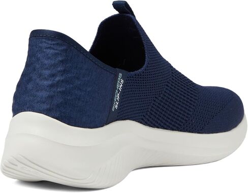Skechers Women's Hands Free Slip Ins Ultra Flex 3.0 Smooth Step, Navy, 8.5 Wide in Kuwait