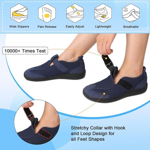 BARERUN Womens Walking Shoes Barefoot Wide Diabetic Neuropathy Shoes | Slip On, Zero Drop, Non-slip, Sneakers for Nurses Orthopedic Recovery Bunion Arthritis Edema Bunion Maternity Swollen Feet in Kuwait