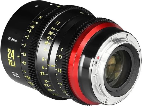 Compatible for Canon, 24mm T2.1 FF Cine Lens PL/EF/E/RF | Full Frame design, cinematic imaging, manual focus control, multi mount support(EF) in Kuwait
