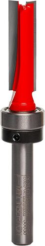 Freud 50-098: 5/16" (Dia.) Top Bearing Flush Trim Bit with 1/4" Shank,Red | 1/4" Shank, 2 Cutters, 24000 RPM, TiCo Hi-Density Carbide for Maximum Performance, For Template & Pattern Routing - 50-098 in Kuwait