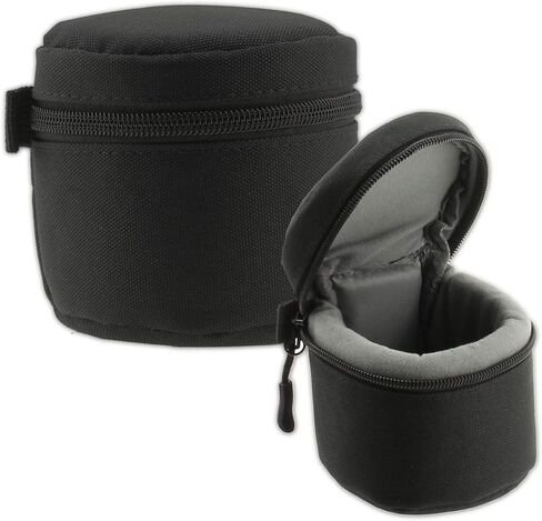 Navitech Black Water Resistant Camera Lens Protective Case Pouch Compatible with Olympus M.Zuiko 12mm F2.0 | Olympus M.Zuiko 17mm F1.8 | Olympus M.Zuiko 25mm F1.8 in Kuwait