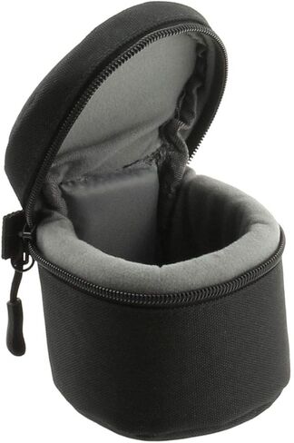 Navitech Black Water Resistant Camera Lens Protective Case Pouch Compatible with Olympus M.Zuiko 12mm F2.0 | Olympus M.Zuiko 17mm F1.8 | Olympus M.Zuiko 25mm F1.8 in Kuwait