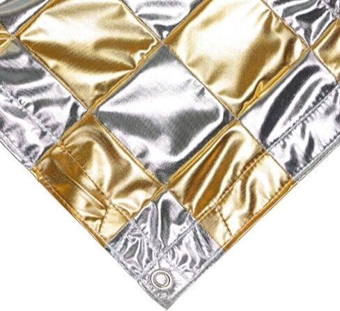 4'x4' 1.2x1.2m Silver/Gold Checkerboard Lamay Reflector/Overhead Butterfly, Seamless in Kuwait