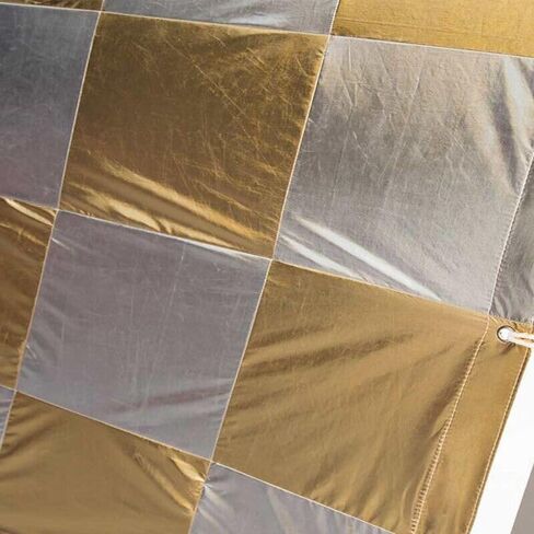 4'x4' 1.2x1.2m Silver/Gold Checkerboard Lamay Reflector/Overhead Butterfly, Seamless in Kuwait