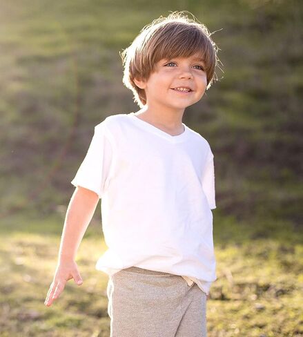 Burt's Bees Baby Baby-Boys Tees, Short Long Sleeve T-Shirt V-Neck Crew Infant and Toddler Top, 100% Organic Cotton in Kuwait