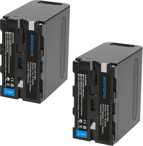 NP-F970 Replacement Battery with USB, for Sony NP-F970 NP-F980 NP-F960 NP-F950 NP-F930 NP-F550 NP-F570 NP-F750 Handycam Video Light Monitor (1 Battery) in Kuwait
