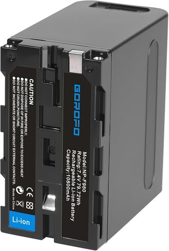 NP-F970 Replacement Battery with USB, for Sony NP-F970 NP-F980 NP-F960 NP-F950 NP-F930 NP-F550 NP-F570 NP-F750 Handycam Video Light Monitor (1 Battery) in Saudi Arabia