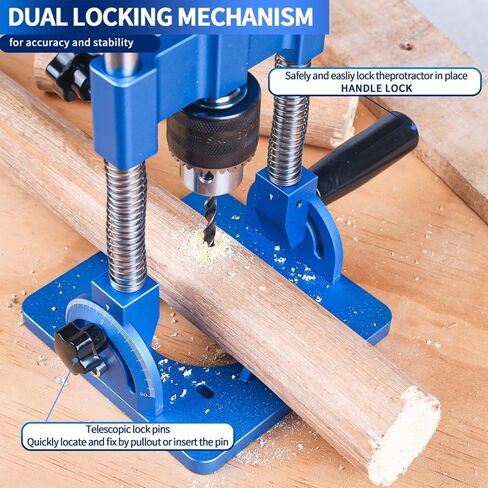 Portable Drill Guide, Angle Drill Jig for Straight Holes, Precision Press Adapter for Woodworking DIY in Kuwait