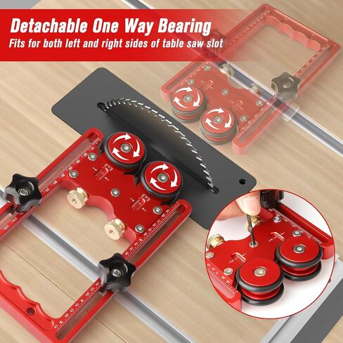 Featherboard for Table Saws, Violetfox 2 in 1 Thin Rip Jig Guide Feather Boards for Table Saw Router Tables and Band Saws Table Saw Accessories in Kuwait