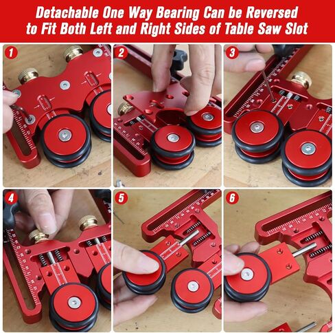 Featherboard for Table Saws, Violetfox 2 in 1 Thin Rip Jig Guide Feather Boards for Table Saw Router Tables and Band Saws Table Saw Accessories in Kuwait