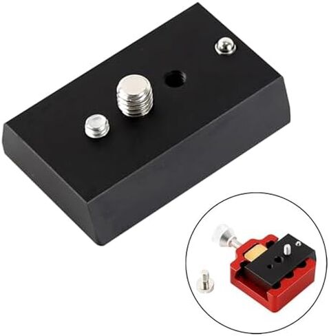 Dovetail Mount Plate Narrow Rail Dovetail Easy Install Telescope Mounting Plate with 1/4 and 3/8 Threads in Kuwait