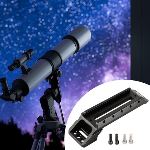 Telescope Handle Astronomical Telescope Handle Bar Astronomy Telescope Carrying Handle Mount Bracket Base Metal Alloy Construction with 60 Degree, Black in Kuwait