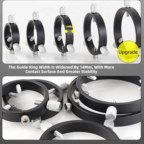 Accuracy Guiding Device for Imaging 3 Point Designs Safely Fit Easy Installation Metal Construction Astrophotography Guide Rings in Kuwait