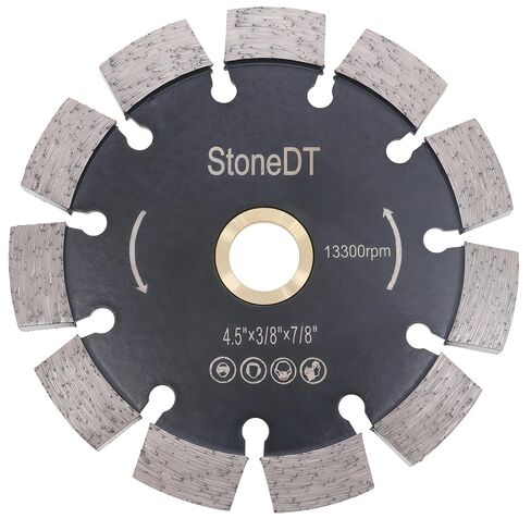 4.5 Inch Diamond Tuck Point Blade for Mortar Joint Removal-7/8-5/8" Arbor, 3/8" Segment Width in Saudi Arabia