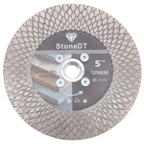 Diamond Tile Saw Blade, 5 Inch Cutting Disc Grinding Wheel with 5/8"-11 Flange for Cutting and Grinding Porcelain Ceramic Tile Marble Granite Artificial Stone in Saudi Arabia