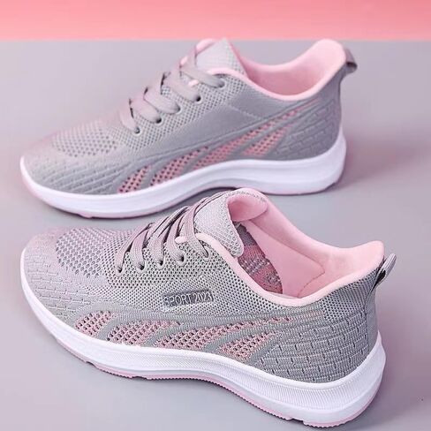 Women's Walking Shoes Lightweight Breathable Knit Mesh Casual Sneakers in Kuwait