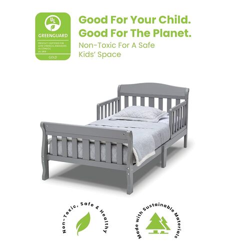 Delta Children Canton Toddler Bed, Greenguard Gold Certified, Grey in Kuwait