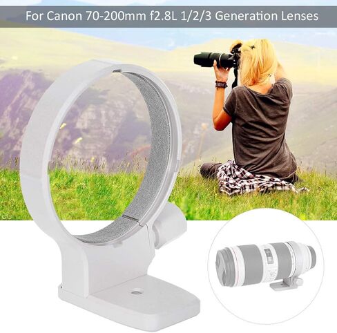 Metal Lens Mount gaskets Photography Bracket Replacement Part Aluminium Alloy Support 77mm Circle Diameter Compatible with for Canon 70 to 200mm F2.8L Generation Camera Lenses in Kuwait