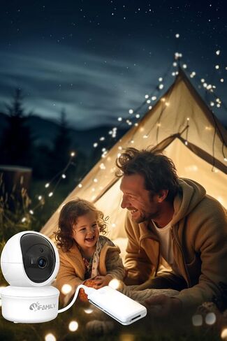 iFamily 5"Split Screen Baby Monitor with 2 Cameras and Audio n Night Vision | Large Display Video Baby Monitor, Long Range, Remote pan tilt, Temperature, 2 Way Talk,Feeding Clock, lullabies in Kuwait