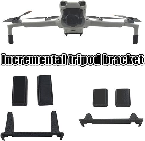 Heightening Tripod Stand Set Compatible with DJI Lito 1/X1, 2cm/5mm Riser Adapter, Anti-Scratch Protective Base, Snap-in Lightweight Legs (Black B) in Kuwait