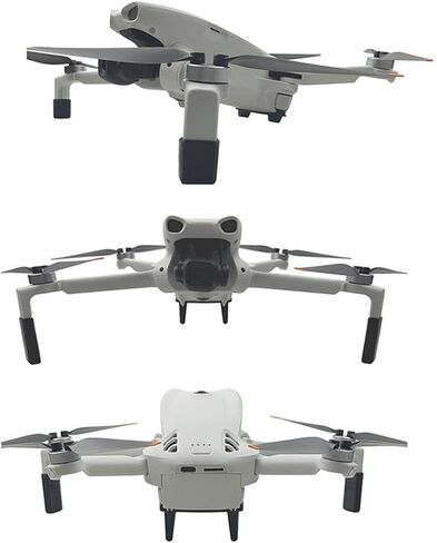Heightening Tripod Stand Set Compatible with DJI Lito 1/X1, 2cm/5mm Riser Adapter, Anti-Scratch Protective Base, Snap-in Lightweight Legs (Black B) in Kuwait
