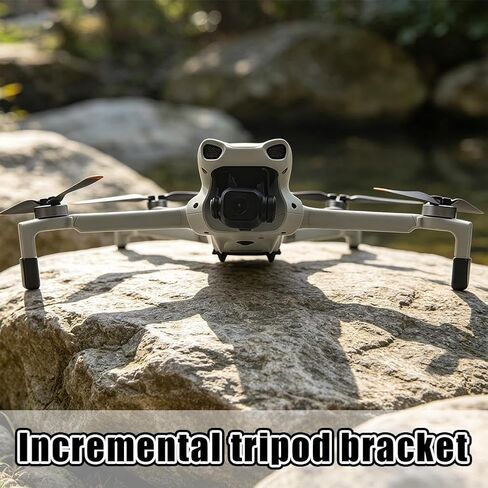 Heightening Tripod Stand Set Compatible with DJI Lito 1/X1, 2cm/5mm Riser Adapter, Anti-Scratch Protective Base, Snap-in Lightweight Legs (Black B) in Kuwait