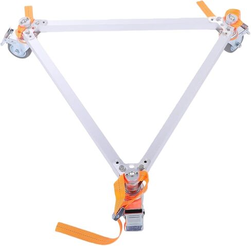 AUNMAS Heavy Duty Aluminum Alloy Level Tripod Leg Stand Measuring Tool Tripod Stand Surveying Adjustable Height with Wheels and Safety Strap for Indoor Outdoor Photography in Kuwait