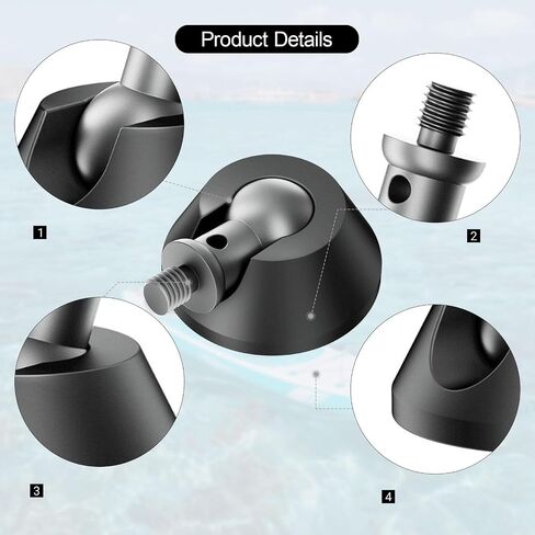 Tripod Foot Pad for 3/8" Screw, Aluminum Alloy & Silicone Anti-Skid Stabilizer Universal Monopod Leg Pad Photography Accessory in Kuwait