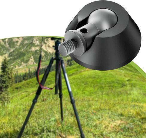 Tripod Foot Pad for 3/8" Screw, Aluminum Alloy & Silicone Anti-Skid Stabilizer Universal Monopod Leg Pad Photography Accessory in Kuwait