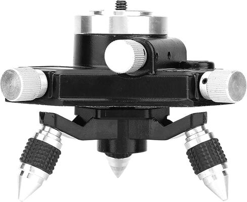 Hilitand Aluminum Alloy Tripod Stand 360 Degree Adjustable Tripod Bracket for Level with 3 Angle Knobs and 1/4 Thread in Kuwait