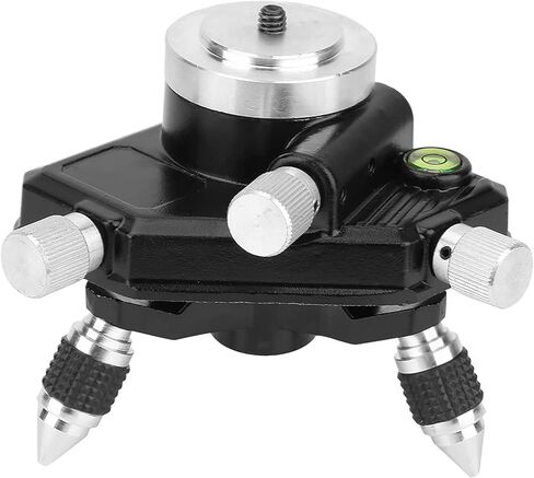 Hilitand Aluminum Alloy Tripod Stand 360 Degree Adjustable Tripod Bracket for Level with 3 Angle Knobs and 1/4 Thread in Kuwait