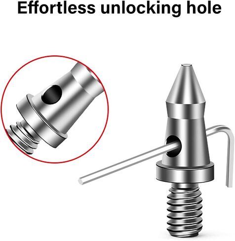 3Pieces 1/4 Screw Tripod Feet for Reliabled on Both Flat and Uneven Grounds Slipproof Rubber Foot in Kuwait