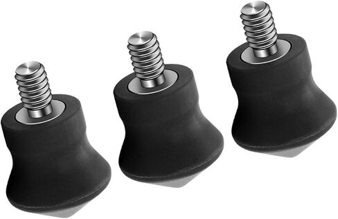 3Pieces 1/4 Screw Tripod Feet for Reliabled on Both Flat and Uneven Grounds Slipproof Rubber Foot in Kuwait