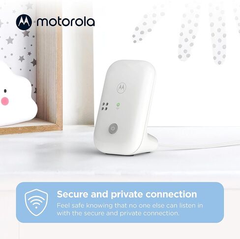 Motorola Nursery Baby Monitor, 1000ft Range PIP10 Audio Only, No WiFi Needed, Cry Detection, Alert Light, Portable Parent Unit for Easy Monitoring in Kuwait