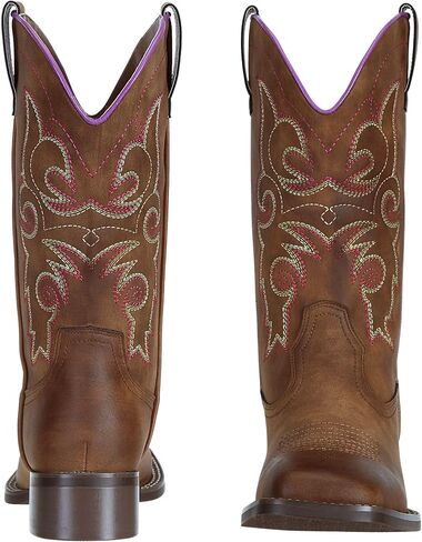 SheSole Ladies Western Square Toe Cowboy Boots For Women Wide Calf Cowgirl Boots in Kuwait