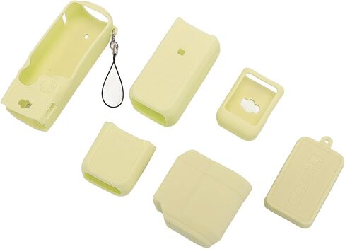 Protective Case for Pocket Camera with Non-Slip Design and Scratch Resistance for 3 in Silicone Material (Yellow) in Kuwait