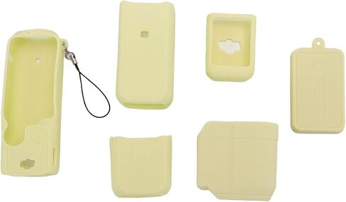 Protective Case for Pocket Camera with Non-Slip Design and Scratch Resistance for 3 in Silicone Material (Yellow) in Kuwait