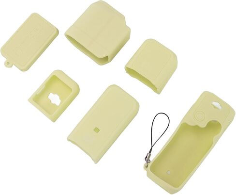 Protective Case for Pocket Camera with Non-Slip Design and Scratch Resistance for 3 in Silicone Material (Yellow) in Kuwait