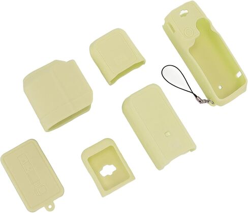 Protective Case for Pocket Camera with Non-Slip Design and Scratch Resistance for 3 in Silicone Material (Yellow) in Kuwait