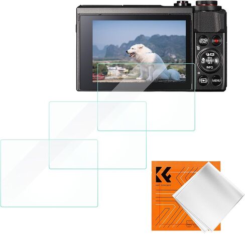 K&F CONCEPT Screen Protector Compatible with Canon EOS R6 II/R6/R7 Camera | Ultra Clear Tempered Glass Screen Protector Anti Scratch Bubble Free Ultra Resistant PF18 in Kuwait